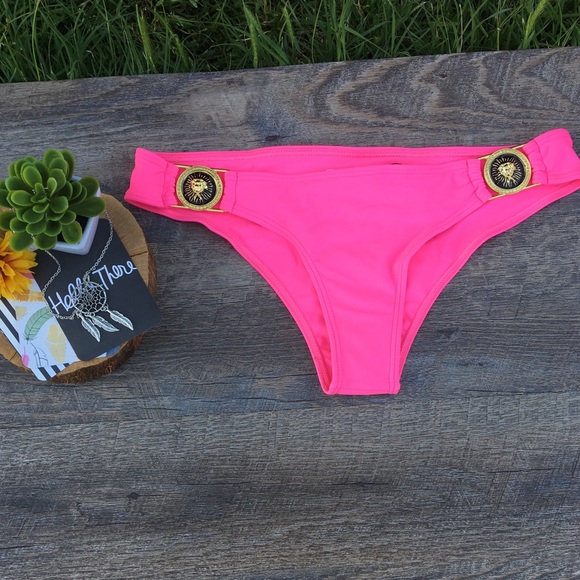 BEACH RIOT BARBIE PINK MEDUSA SWIM BOTTOMS - Picture 2 of 8
